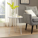 Round Mid Century Side Table with Hairpin Legs – 19 Inch - End & Side Tables available at Alpine Outlets in Denver