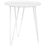 Round Mid Century Side Table with Hairpin Legs – 19 Inch - End & Side Tables available at Alpine Outlets in Denver