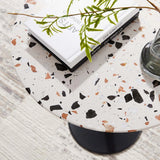 Round Terrazzo Side Table with Pedestal Base – 20 Inch - End & Side Tables available at Alpine Outlets in Denver