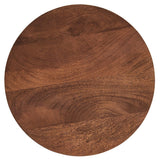 Round Wood and Metal Side Table – Walnut 16 Inch - End & Side Tables available at Alpine Outlets in Denver