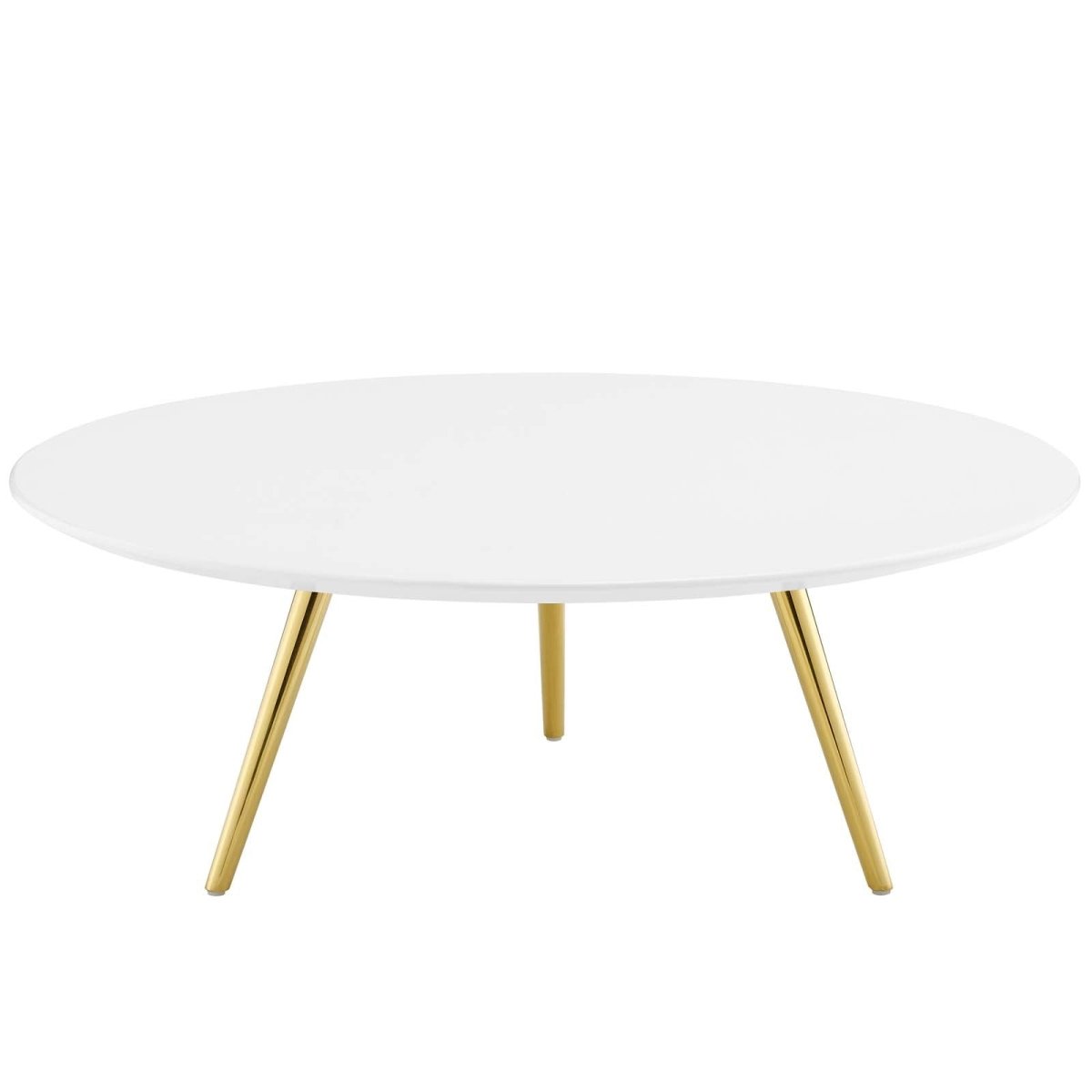 Round Wood Coffee Table with Tripod Base - Coffee Tables available at Alpine Outlets in Denver