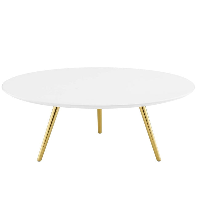 Round Wood Coffee Table with Tripod Base - Coffee Tables available at Alpine Outlets in Denver