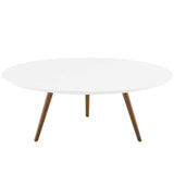 Round Wood Coffee Table with Tripod Base - Coffee Tables available at Alpine Outlets in Denver