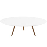 Round Wood Coffee Table with Tripod Base - Coffee Tables available at Alpine Outlets in Denver