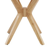 Round Wood Side Table with Intersecting Base – 24 Inch - End & Side Tables available at Alpine Outlets in Denver