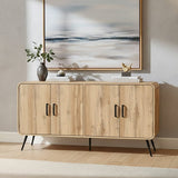 Rowan Natural Wood Top Buffet Sideboard - Sideboards available at Alpine Outlets in Denver