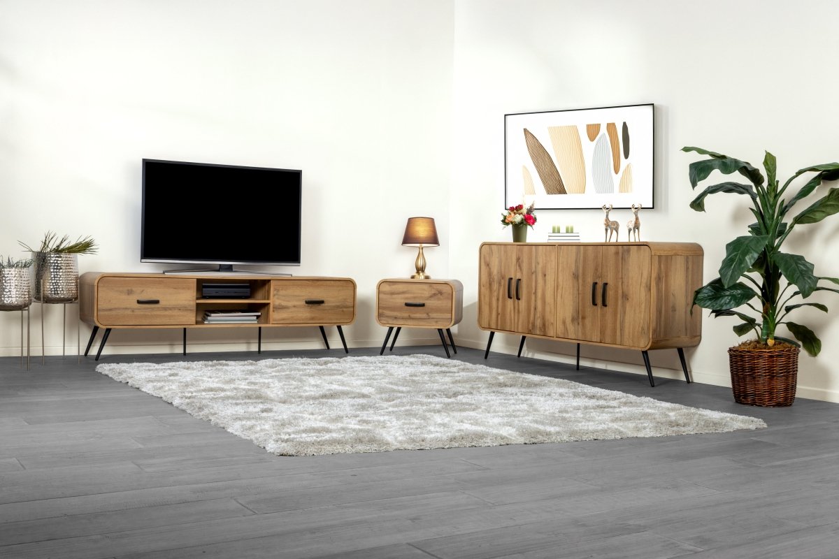Rowan Natural Wood Top Buffet Sideboard - Sideboards available at Alpine Outlets in Denver