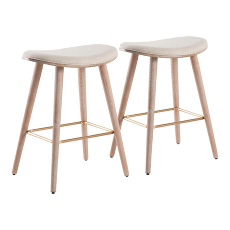 Saddle - Contemporary Counter Stool (Set of 2) - Stool Sets available at Alpine Outlets in Denver