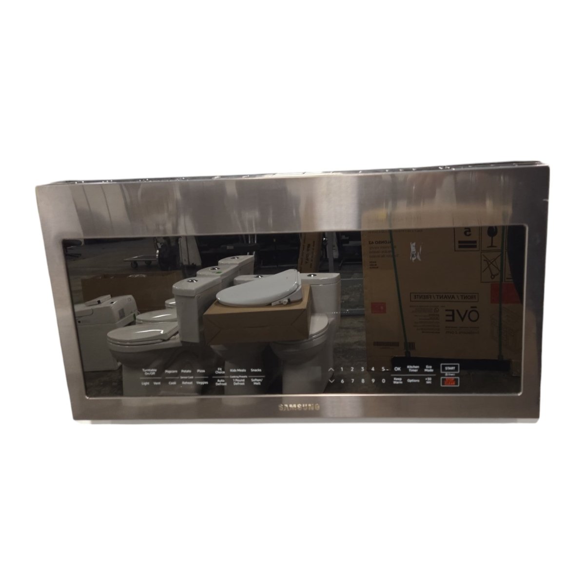 Samsung 2.1 cu. ft. Over - the - Range Microwave with Sensor Cook (ID L012347) - available at Alpine Outlets in Denver