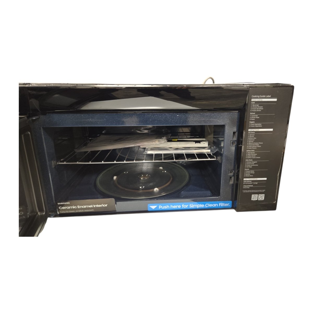 Samsung 2.1 cu. ft. Over - the - Range Microwave with Sensor Cook (ID L012347) - available at Alpine Outlets in Denver