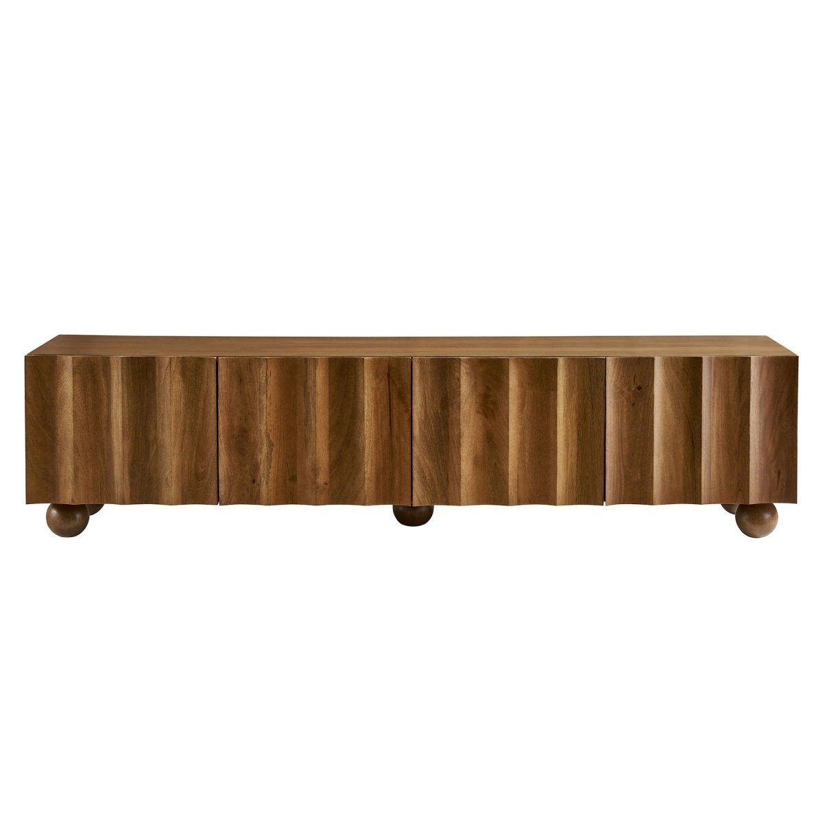 Scalloped Wood TV Stand 71 Inch - TV Stands available at Alpine Outlets in Denver
