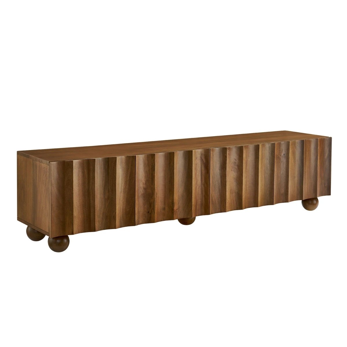 Scalloped Wood TV Stand 71 Inch - TV Stands available at Alpine Outlets in Denver