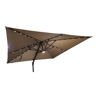 Seasons Sentry™ 10' Square Solar LED Cantilever Umbrella - Alpine Outlets