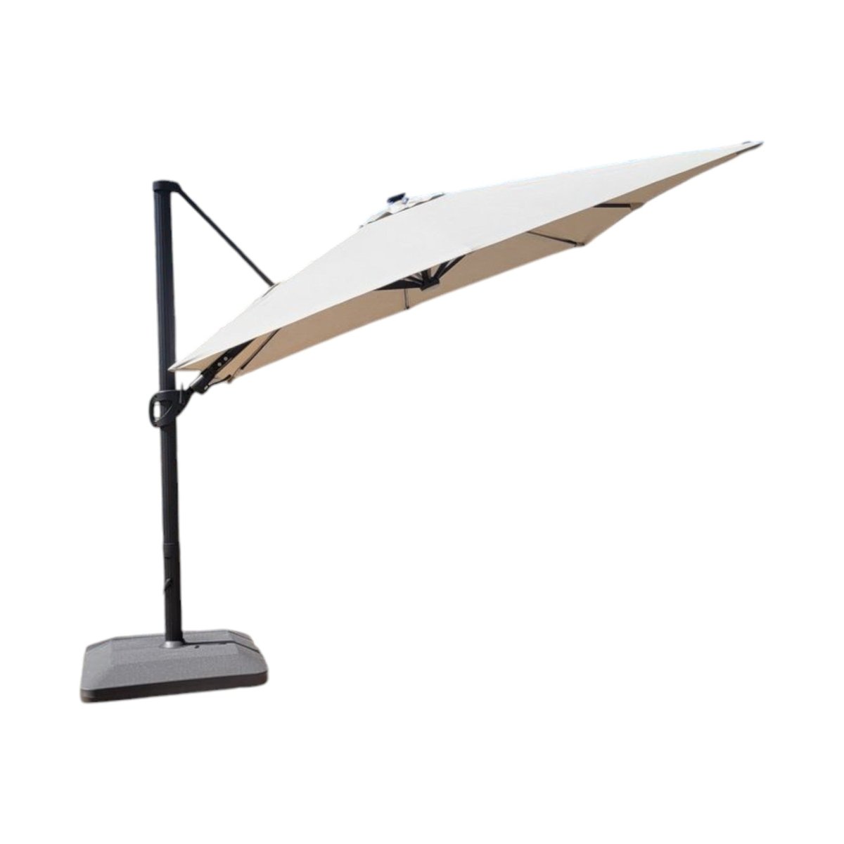 Seasons Sentry 10' Square Solar LED Cantilever Umbrella (ID N012349) - available at Alpine Outlets in Denver