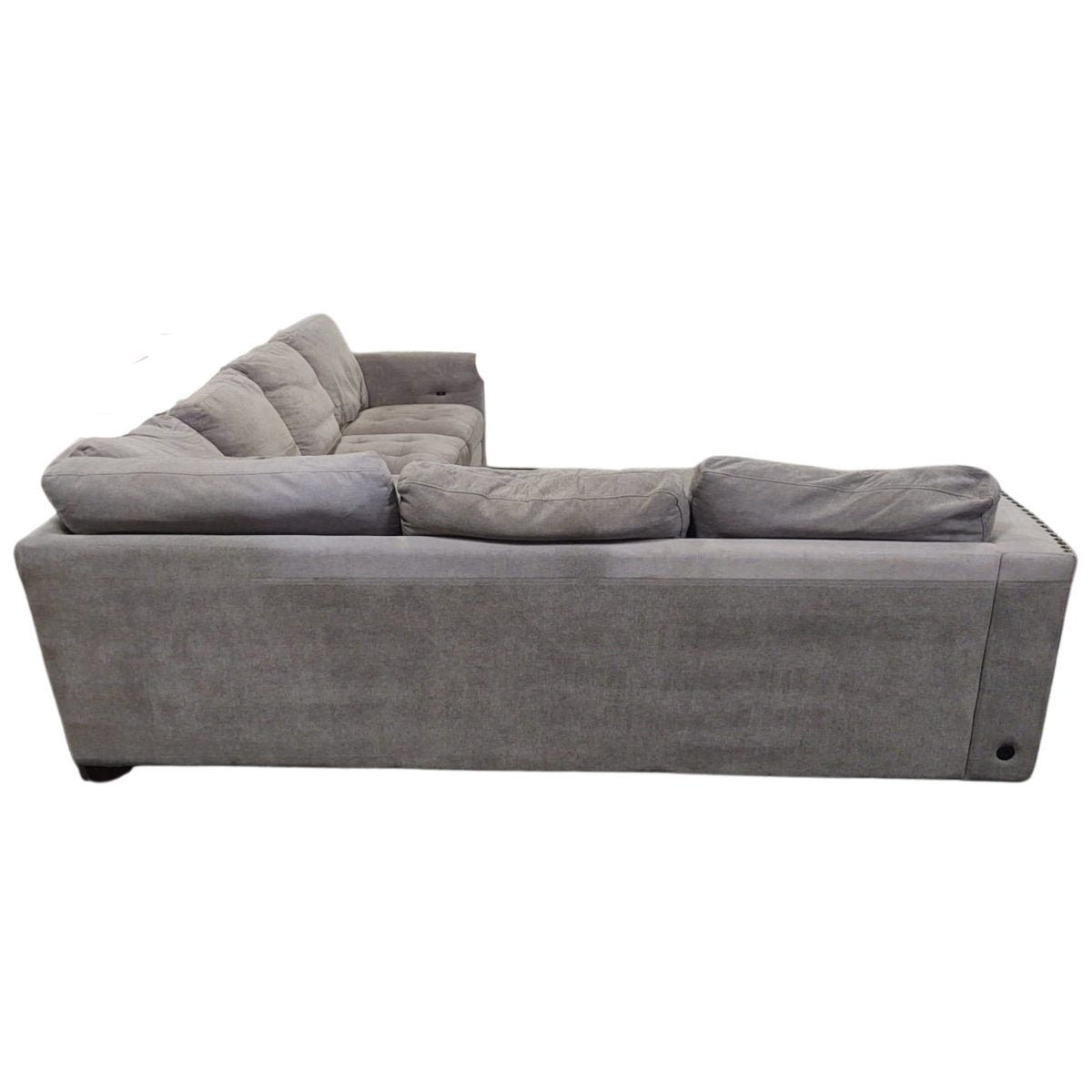 Fabric Sectional with Storage Ottoman - available at Alpine Outlets in Denver