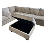 Selena Fabric Sectional with Storage Ottoman (ID G482731) - Alpine Outlets