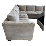 Selena Fabric Sectional with Storage Ottoman (ID G482731) - Alpine Outlets