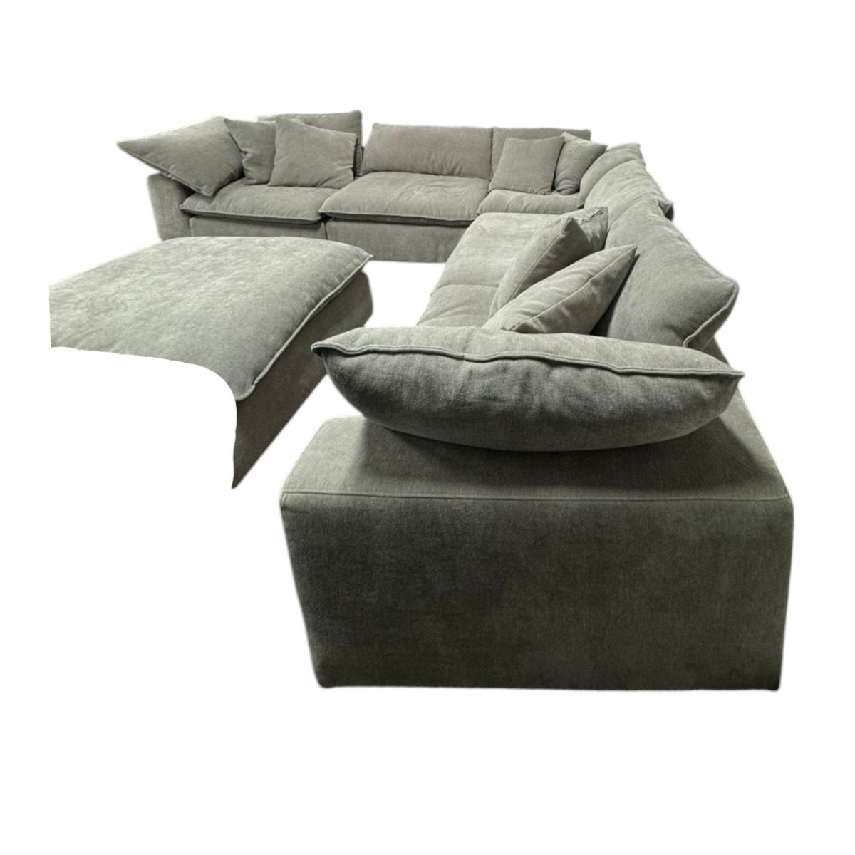 Sereen 6 - Piece Fabric Modular Sectional, Light Brown (ID L012583) - Furniture available at Alpine Outlets in Denver