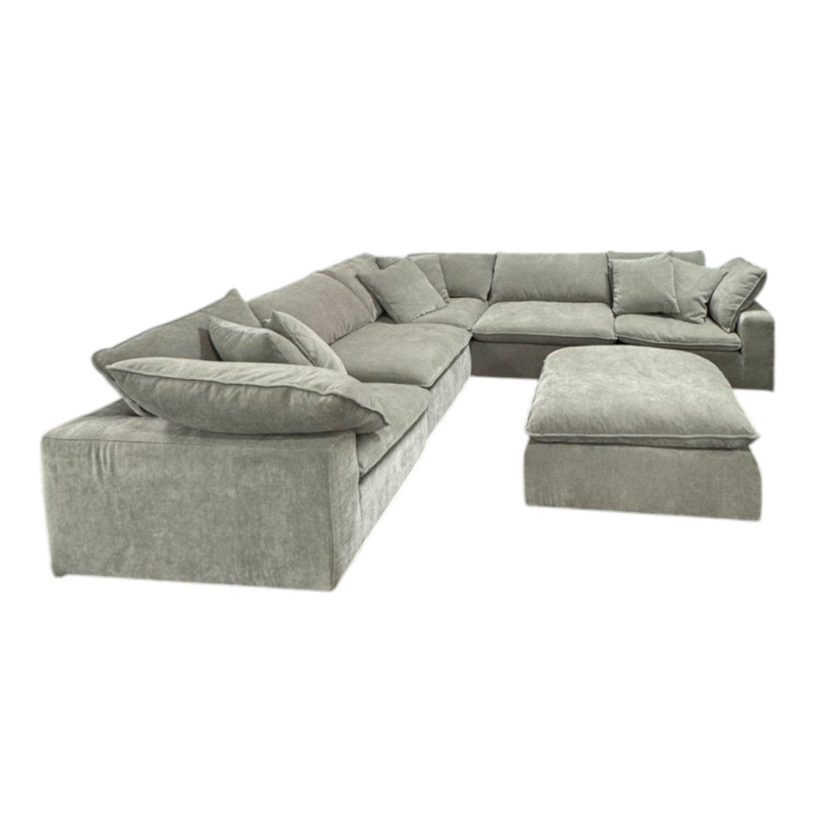 Sereen 6 - Piece Fabric Modular Sectional, Light Brown (ID L012583) - Furniture available at Alpine Outlets in Denver