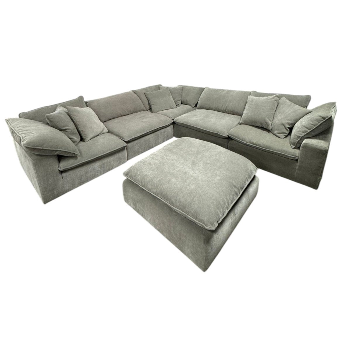 Sereen 6 - Piece Fabric Modular Sectional, Light Brown (ID L012583) - Furniture available at Alpine Outlets in Denver