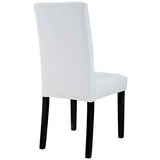 Set of 2 Button Tufted Faux Leather Dining Side Chairs - Dining Chairs available at Alpine Outlets in Denver