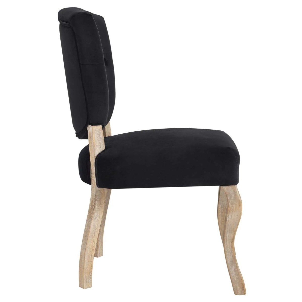 Set of 2 Button Tufted Velvet Vintage French Dining Side Chairs - Dining Chairs available at Alpine Outlets in Denver