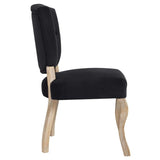 Set of 2 Button Tufted Velvet Vintage French Dining Side Chairs - Dining Chairs available at Alpine Outlets in Denver