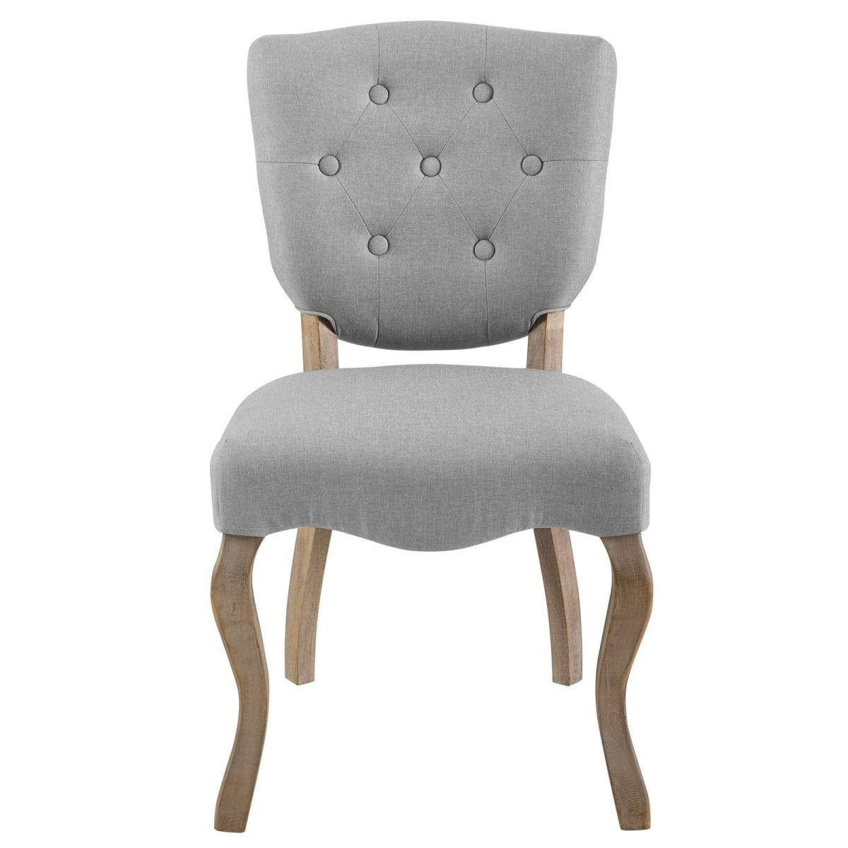 Set of 2 Button Tufted Velvet Vintage French Dining Side Chairs - Dining Chairs available at Alpine Outlets in Denver
