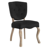 Set of 2 Button Tufted Velvet Vintage French Dining Side Chairs - Dining Chairs available at Alpine Outlets in Denver