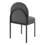 Set of 2 Channel Tufted Clamshell Fabric Dining Side Chairs - Dining Chairs available at Alpine Outlets in Denver