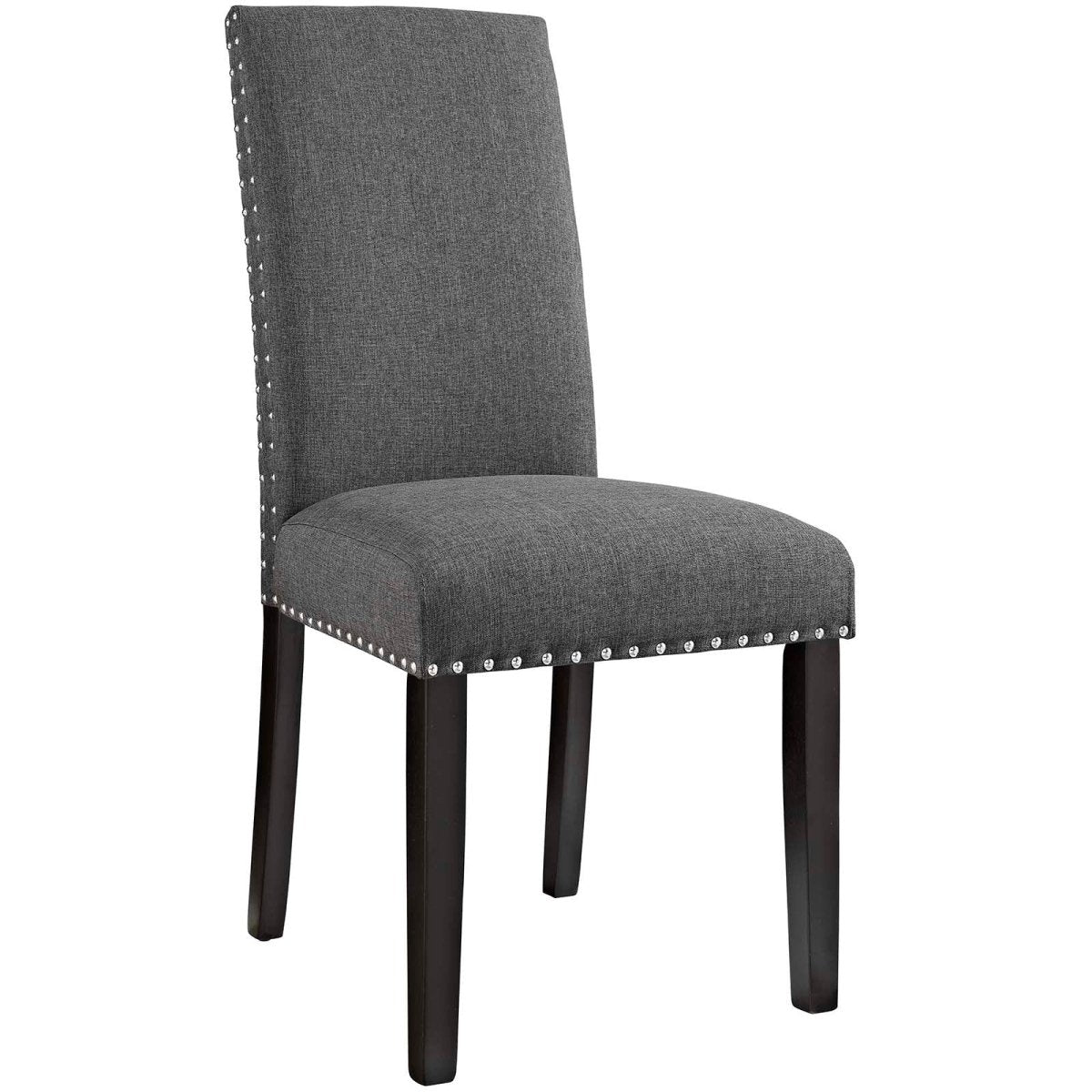 Set of 4 Fabric Upholstered Parsons Dining Chairs with Nailhead Trim - Dining Chairs available at Alpine Outlets in Denver