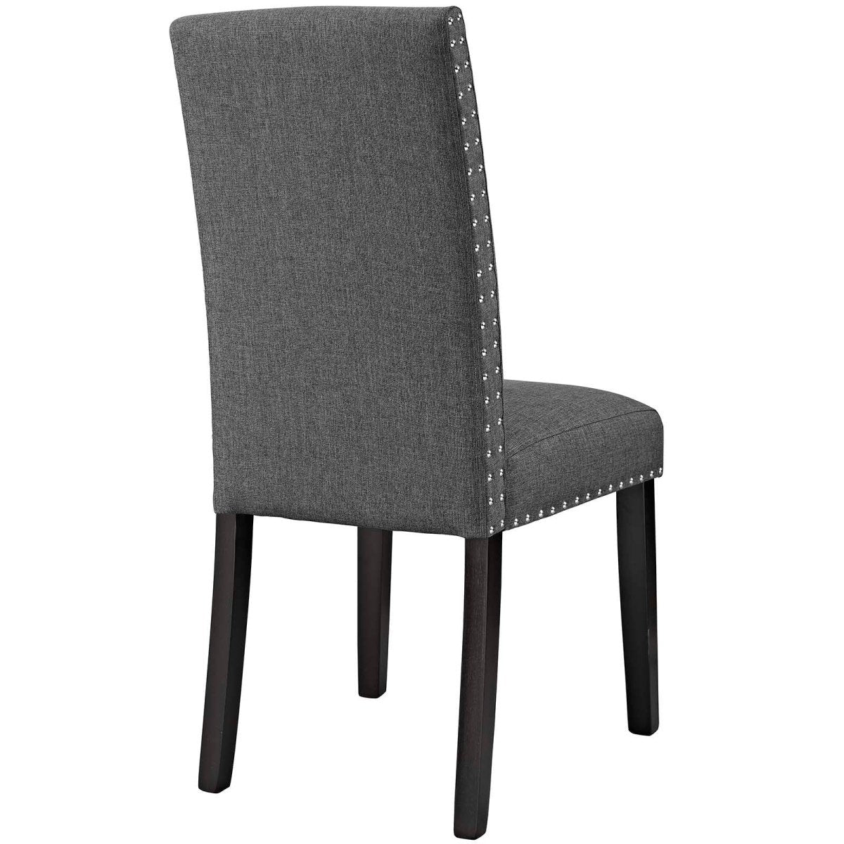 Set of 4 Fabric Upholstered Parsons Dining Chairs with Nailhead Trim - Dining Chairs available at Alpine Outlets in Denver