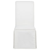 Shawna White Upholstered Skirted Side Chair, Set of 2 - Dining Chairs & Benches available at Alpine Outlets in Denver