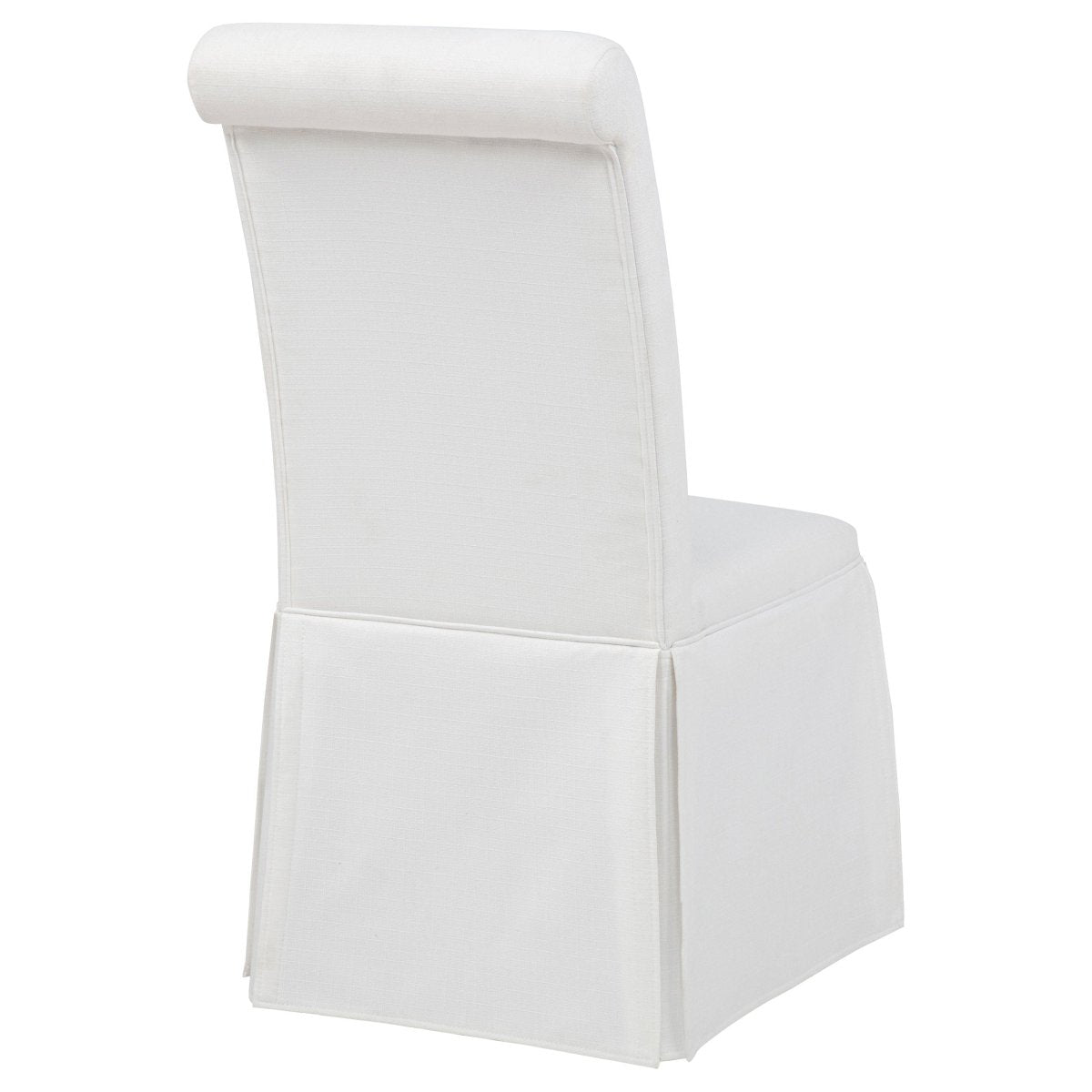 Shawna White Upholstered Skirted Side Chair, Set of 2 - Dining Chairs & Benches available at Alpine Outlets in Denver