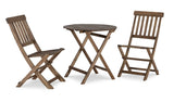 Linon Catalan Caf Set Acorn Finish