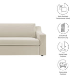 Slope Arm Performance Velvet Sofa - Living Room Furniture available at Alpine Outlets in Denver