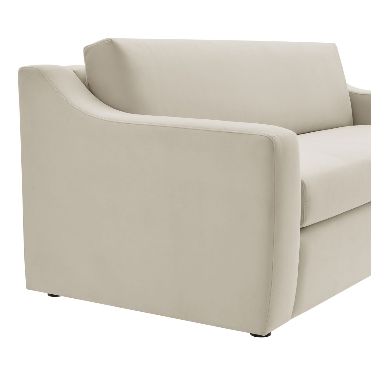 Slope Arm Performance Velvet Sofa - Living Room Furniture available at Alpine Outlets in Denver