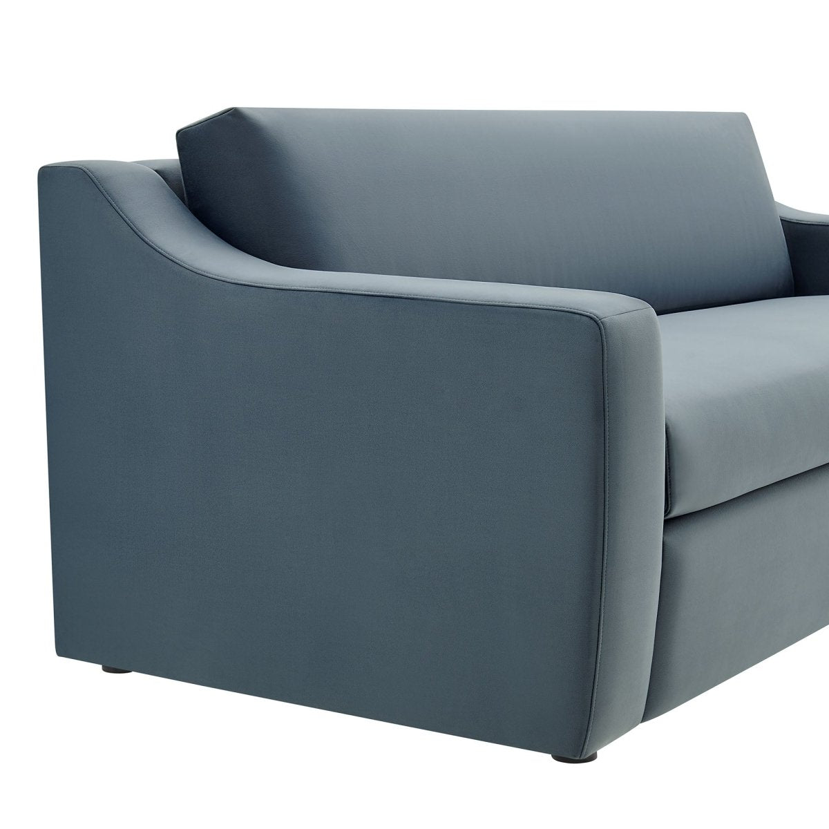 Slope Arm Performance Velvet Sofa - Living Room Furniture available at Alpine Outlets in Denver