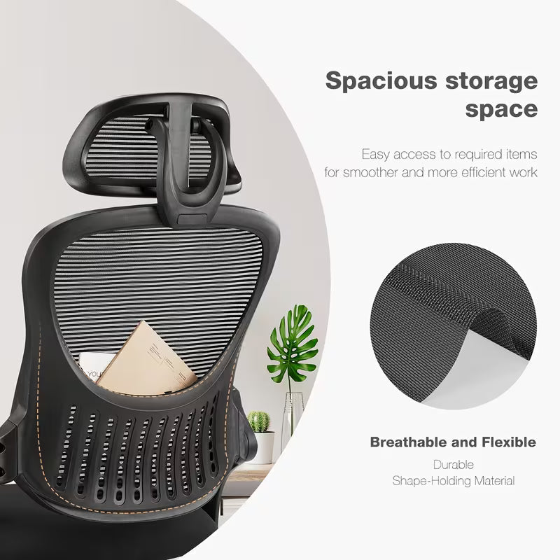 SMUG Office Chair Ergonomic Office Chair High Back Mesh Computer Chair with Adjustable Headrest - 🟢 Office Chairs available at Alpine Outlets in Denver