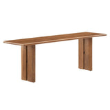 Solid Mango Wood Dining Bench with Modern Farmhouse Design - Benches available at Alpine Outlets in Denver