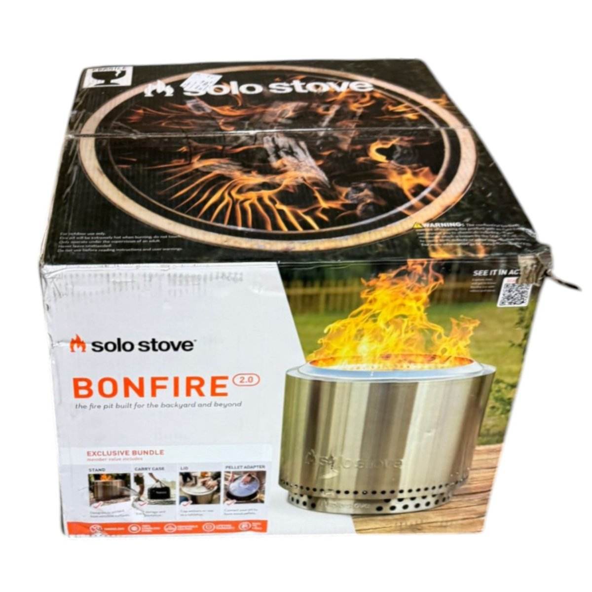 Solo Stove Bonfire 2.0 Bundle with Stand Shield & Shelter (ID N582739) - Alpine Outlets