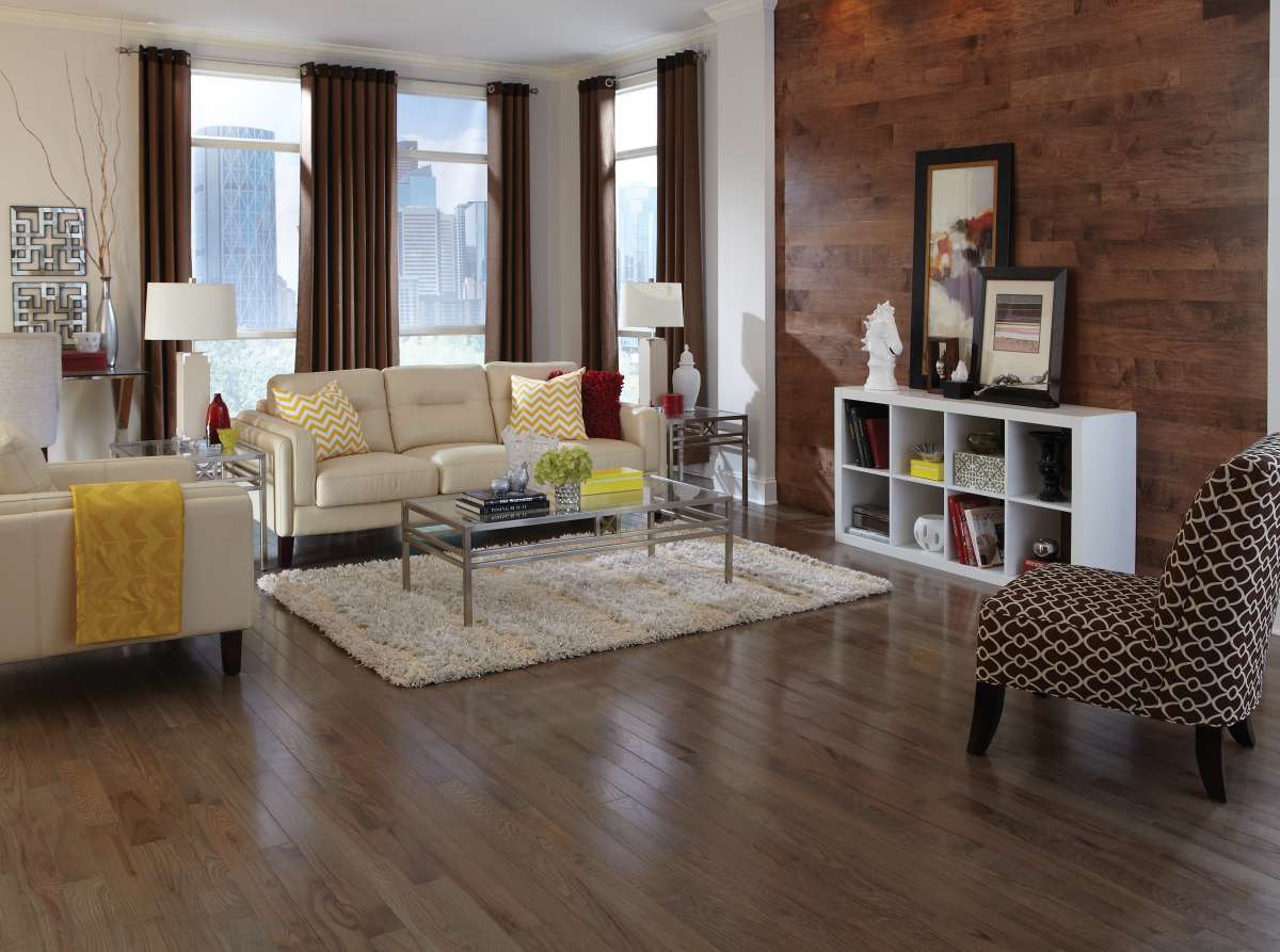 Somerset Color Plank Red Oak Smoke 3 1/4" Engineered Hardwood - Hardwood Flooring available at Alpine Outlets in Denver