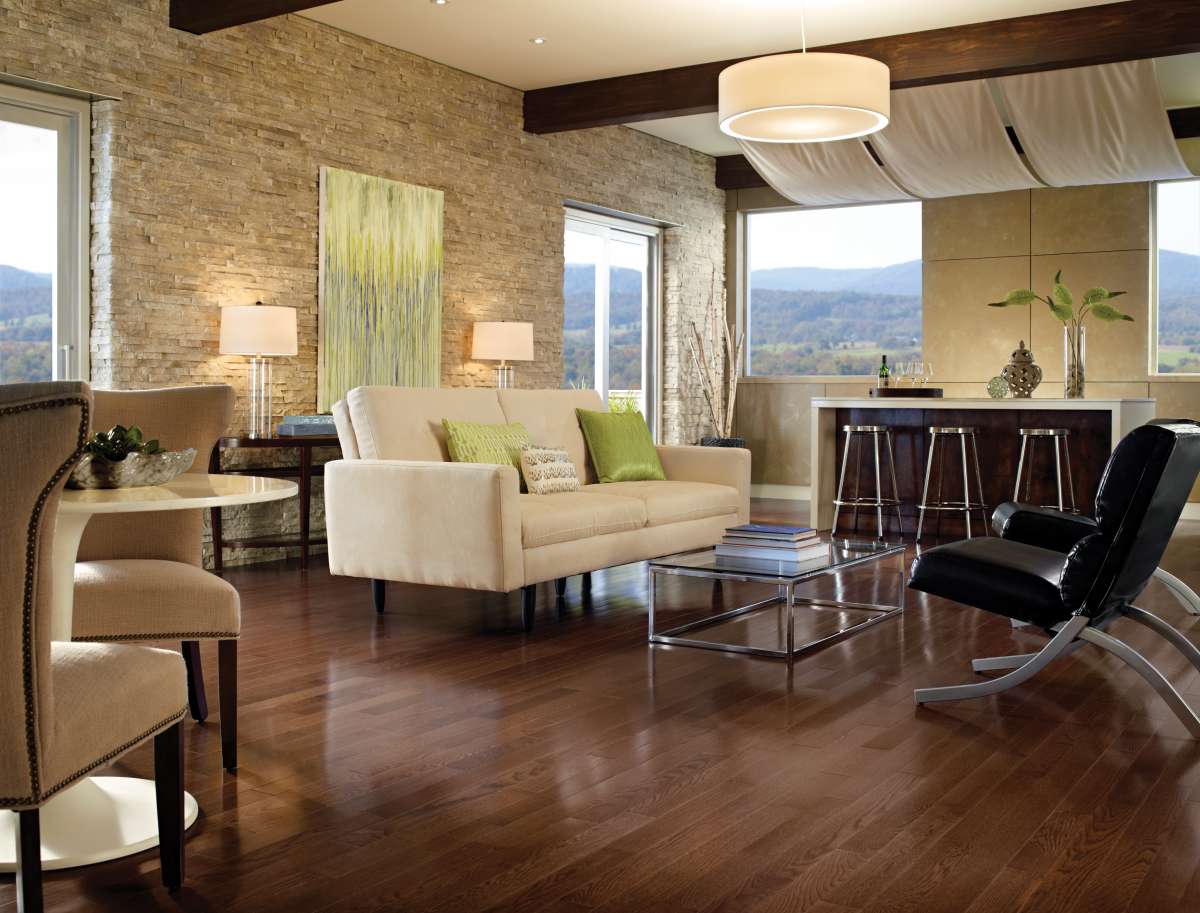 Somerset Color Plank White Oak Metro Brown 4" Solid Hardwood Flooring - Hardwood Flooring available at Alpine Outlets in Denver