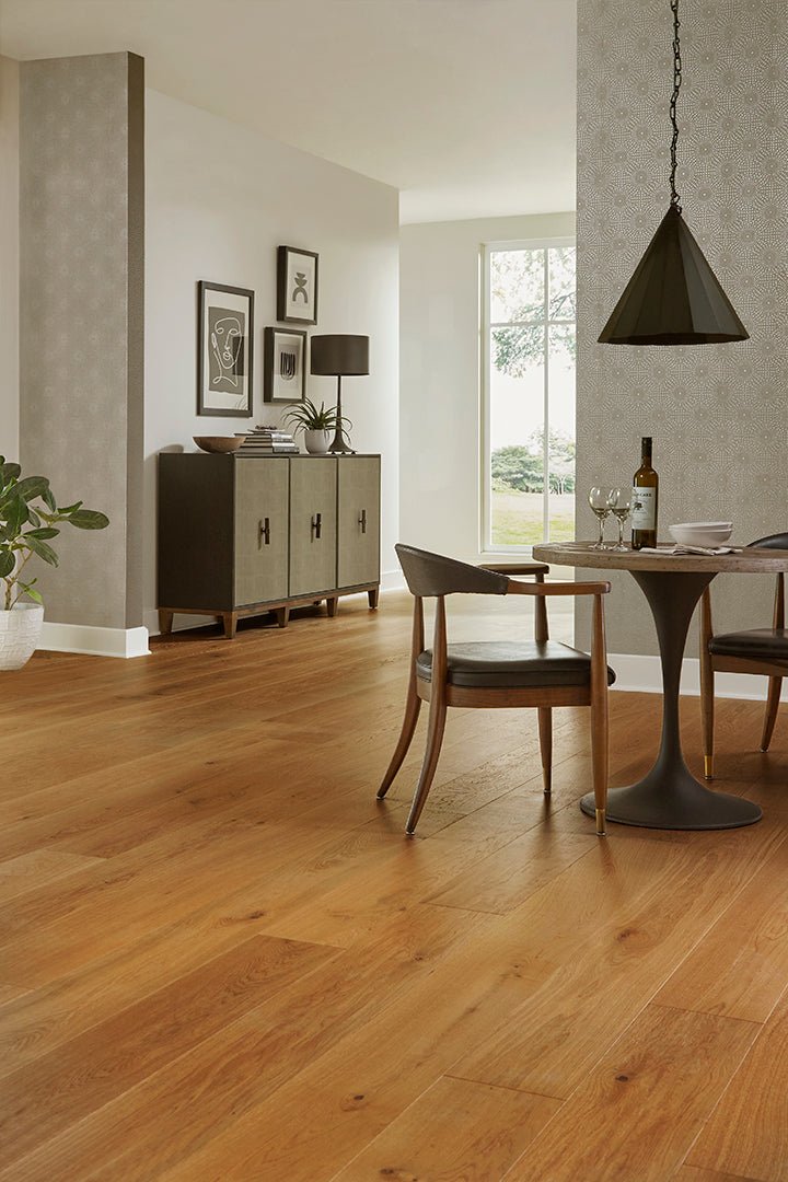 Somerset Euro Wide Plank Natural White Oak 9" Engineered Hardwood - Hardwood Flooring available at Alpine Outlets in Denver