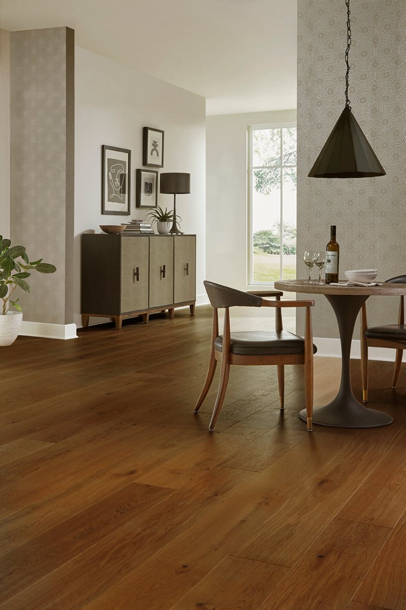 Somerset Euro Wide Plank White Oak Bark 9" Engineered Hardwood - Hardwood Flooring available at Alpine Outlets in Denver