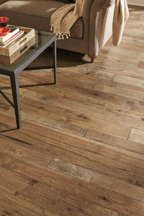 Somerset Hand Crafted Winter Wheat Hickory 6" Engineered Hardwood - Hardwood Flooring available at Alpine Outlets in Denver