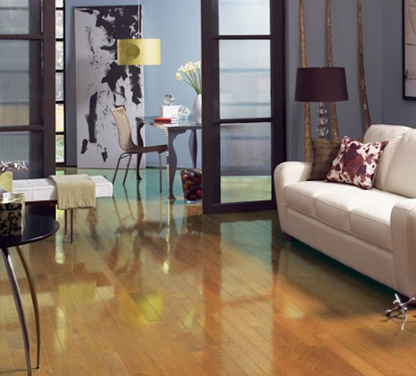 Somerset High Gloss Natural Red Oak 2 1/4" Solid Hardwood Flooring - Hardwood Flooring available at Alpine Outlets in Denver