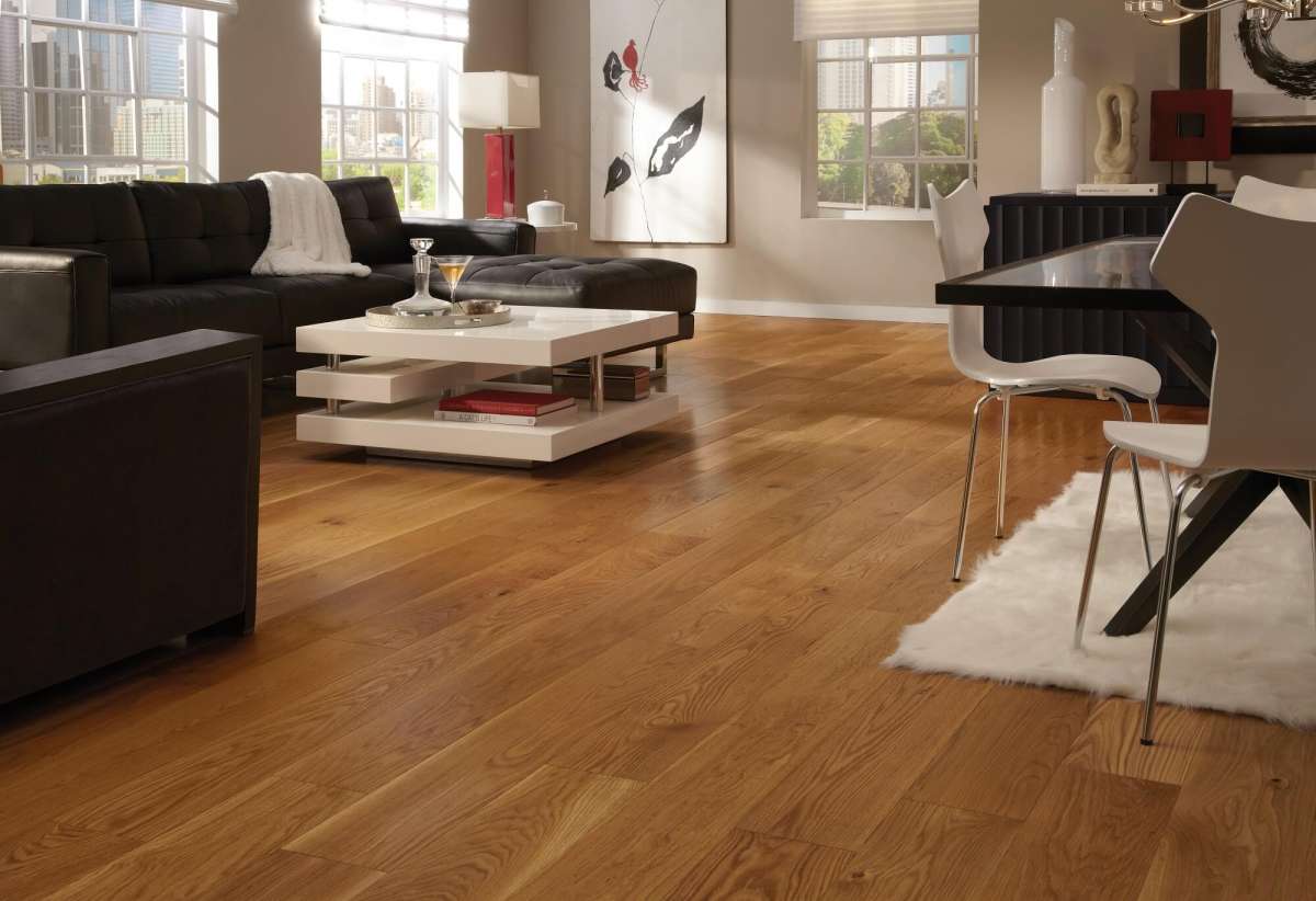Somerset Wide Plank White Oak Natural 7" 1/2" Engineered Hardwood - Hardwood Flooring available at Alpine Outlets in Denver