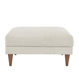 Square Down Filled Fabric Ottoman – Ivory 37 Inch - Ottomans available at Alpine Outlets in Denver