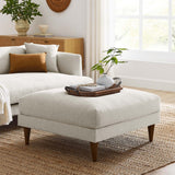 Square Down Filled Fabric Ottoman – Ivory 37 Inch - Ottomans available at Alpine Outlets in Denver